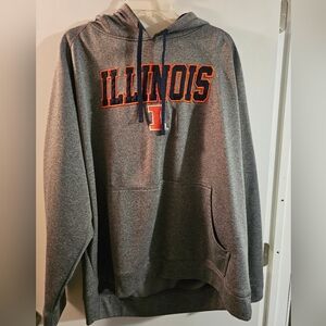 University Of Illinois Fighting Illini Hoodie with Orange Accents Good Condition